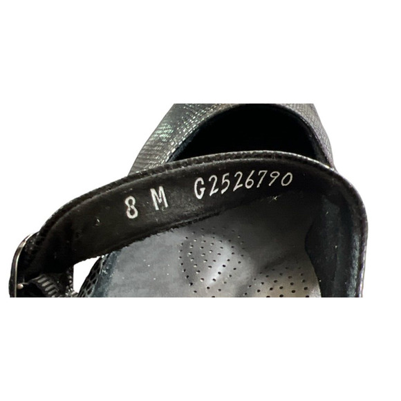 Tripad SAS Womens Black Mary Jane Shoes Leather Comfort Foot Bed Size 8 - Picture 2 of 7